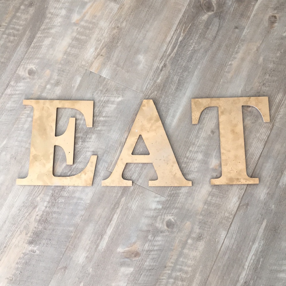 Decorative Gold Letters